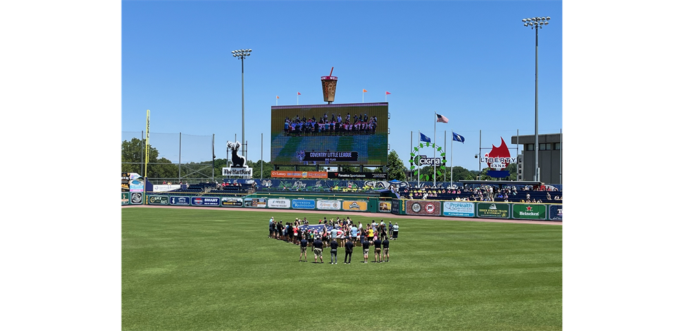 Coventry Little League at the Yard Goats